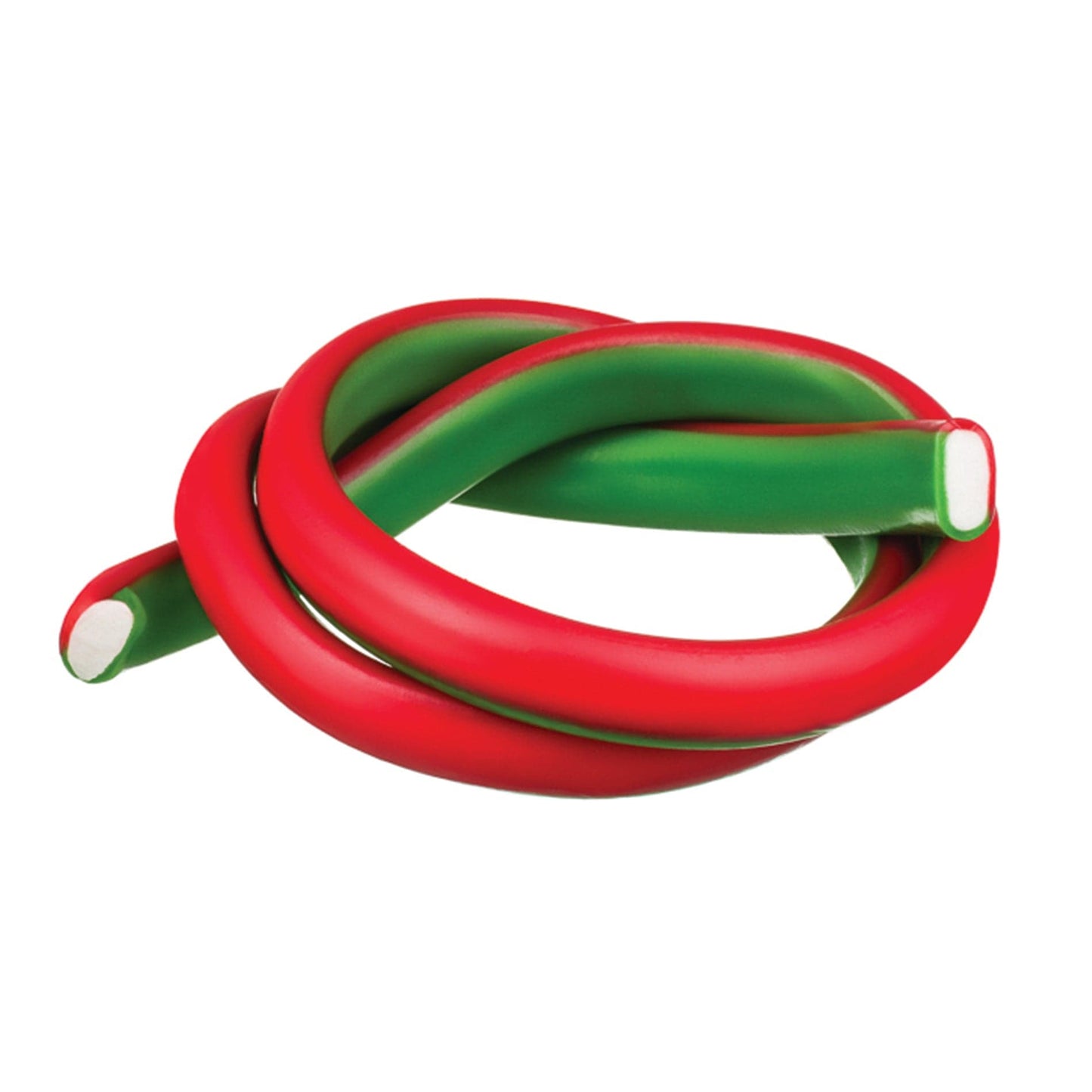 Meeega Cables Gummy Rope WATERMELON STRAWBERRY Copy of Meeega Cables European Chewy Rope Candy - Custom 12-Pack individually wrapped Meeega Cables, each over 2-feet long cups with lids and straws