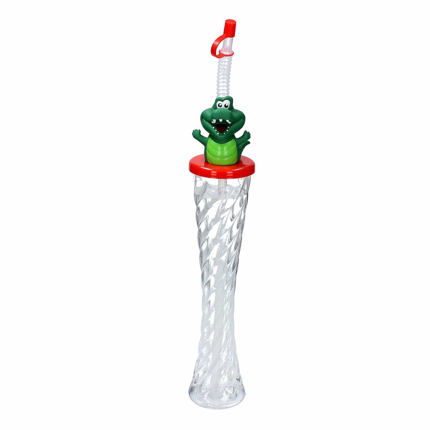 Sweet World USA Yard Cups Animals Twisty Cups (54 Cups) - for Cold or Frozen Drinks, Kids Parties - 12 oz. (350 ml) cups with lids and straws