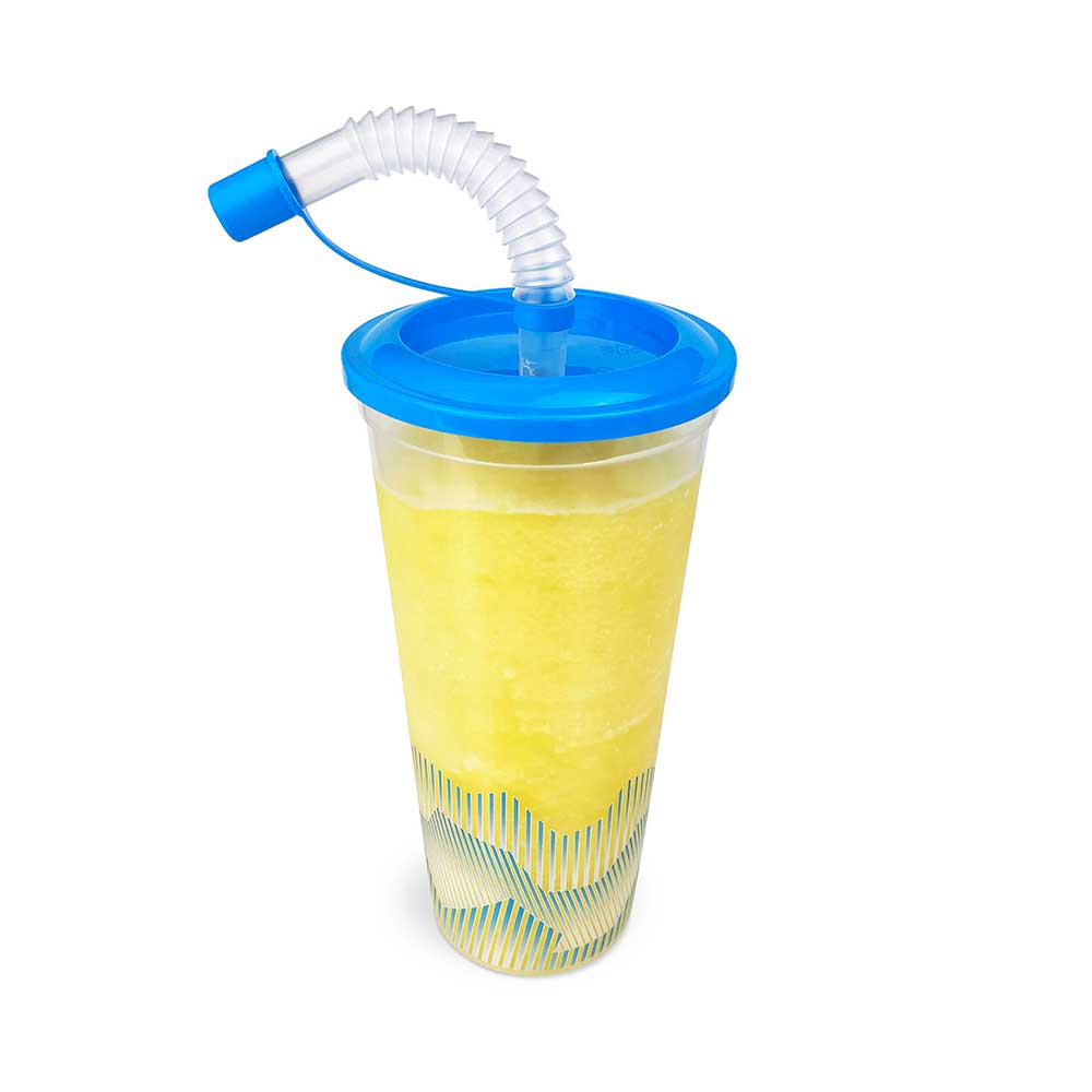 Sweet World USA Tumbler Cups Tumbler Cups Party Pack (100 cups) - (17oz./500ml.) cups with lids and straws