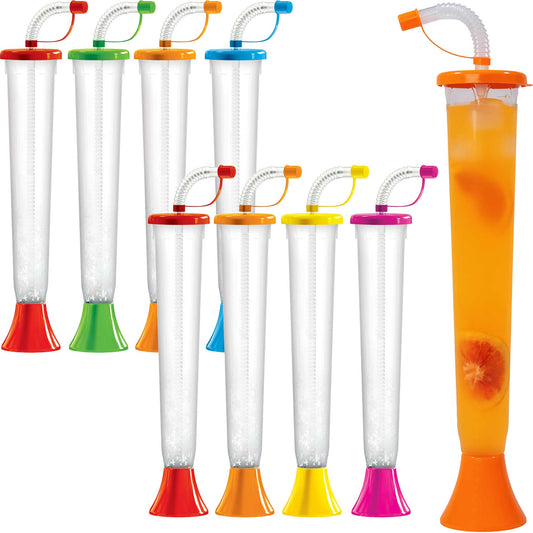 Color Your Own Cups with Lids & Straws 12 per package