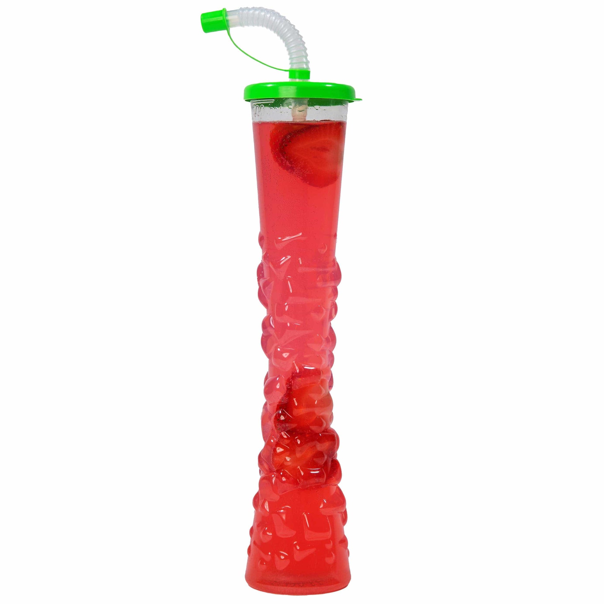 Sweet World USA Yard Cups Ice Yard Cups (54 Cups - Lime) - for Margaritas and Frozen Drinks, Kids Parties - 17oz. (500ml) cups with lids and straws