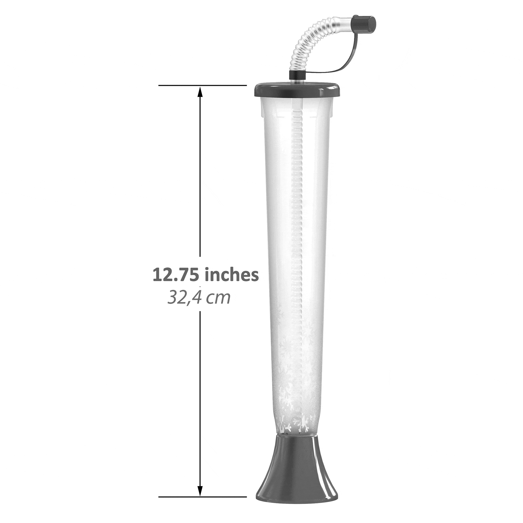 (54 or 108 Cups) Yard Cups with PINK Lids and Straws 14oz for Marg