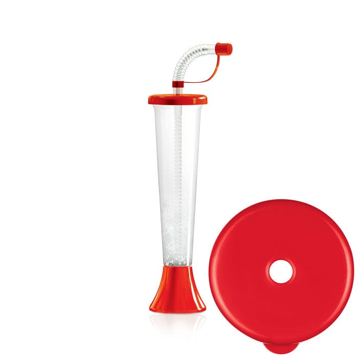Yard Cups for Kids (108 Cups - Red Lids) - for Cold and Frozen Drinks Kids Parties - 9oz/250ml